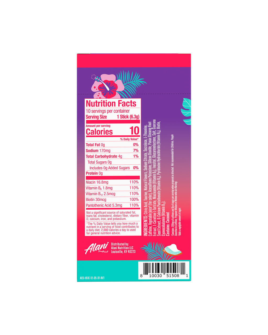 Energy Sticks - Hawaiian Shaved Ice